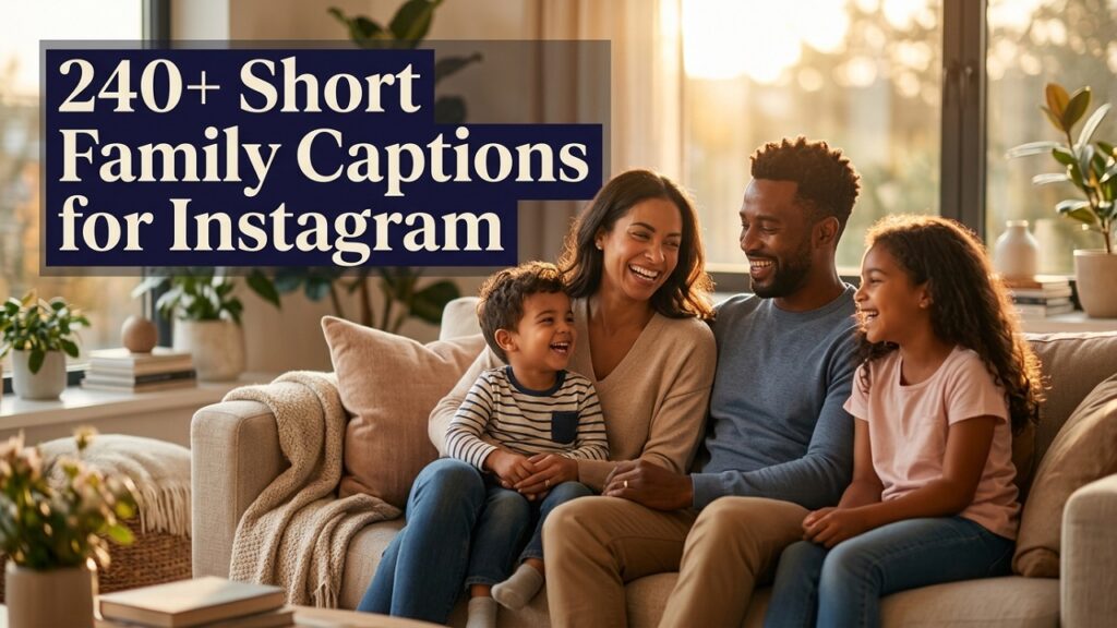 240+ Short Family Captions for Instagram