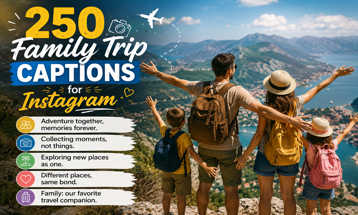 250 Family Trip Captions for Instagram