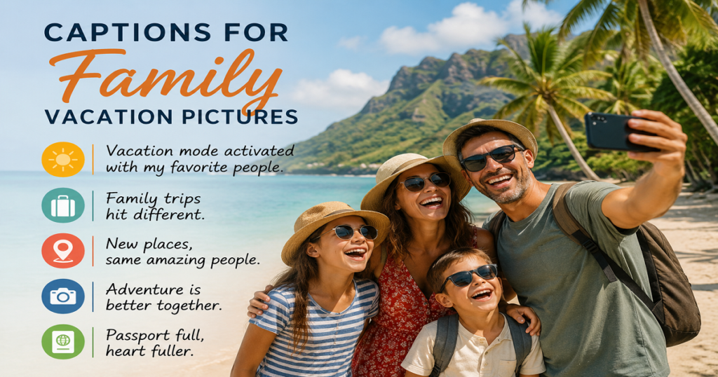 Captions for family pictures