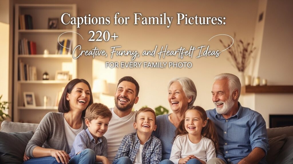 Captions for Family Pictures: 220+ Creative, Funny, and Heartfelt Ideas for Every Family Photo