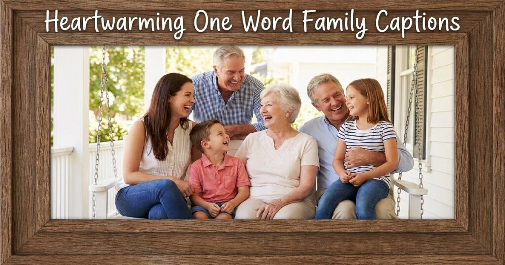 One Word Short Family Captions for Instagram