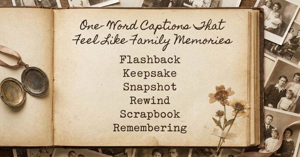 One Word Short Family Captions for Instagram