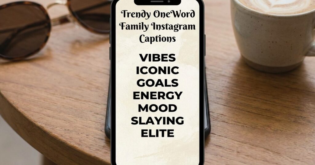 One Word Short Family Captions for Instagram