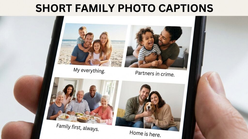 Short Family Photo Captions for Instagram