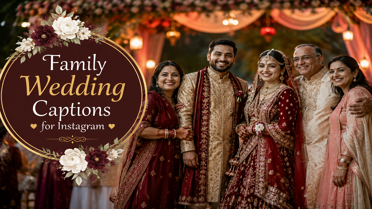 Family Wedding Captions for Instagram
