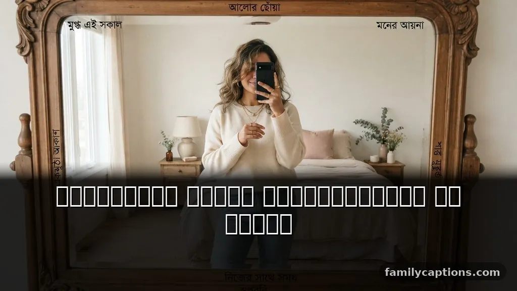 Short aesthetic bengali captions for instagram mirror selfies