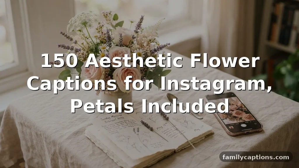 150 Aesthetic Flower Captions for Instagram, Petals Included