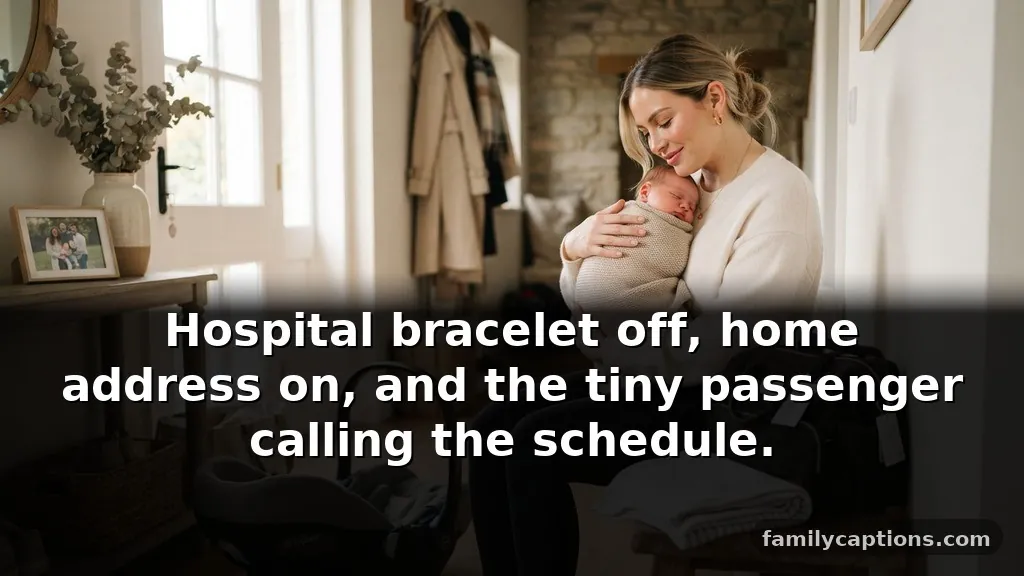 Mother and baby captions for instagram for hospital-to-home photos