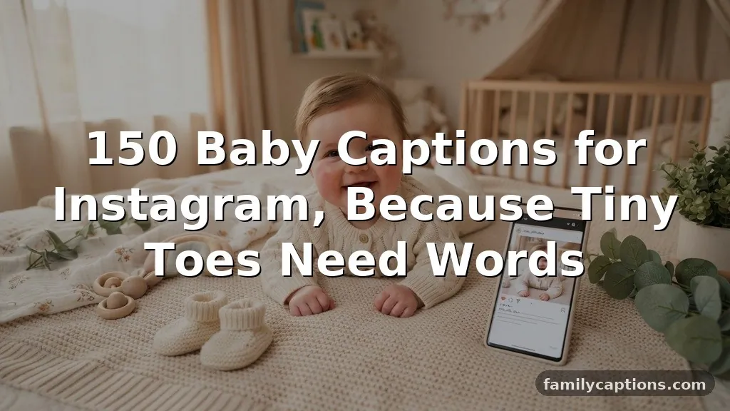 150 Baby Captions for Instagram, Because Tiny Toes Need Words