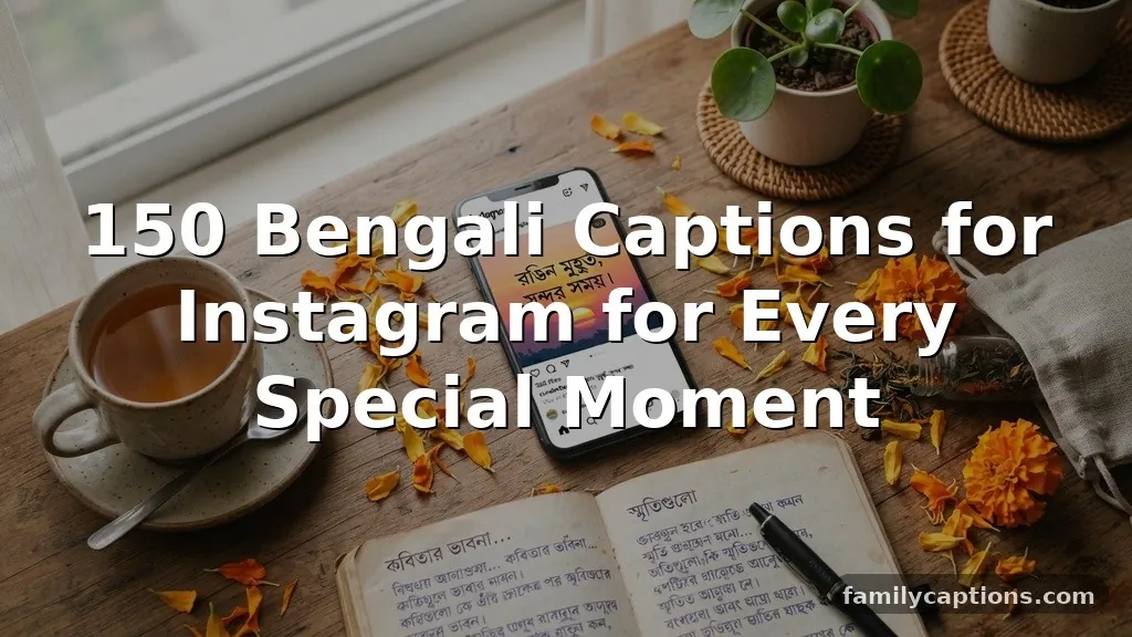 150+ Bengali Captions for Instagram for Every Special Moment