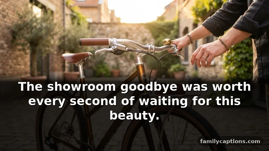 Dream bike reveal: bike love captions for instagram when your new ride arrives