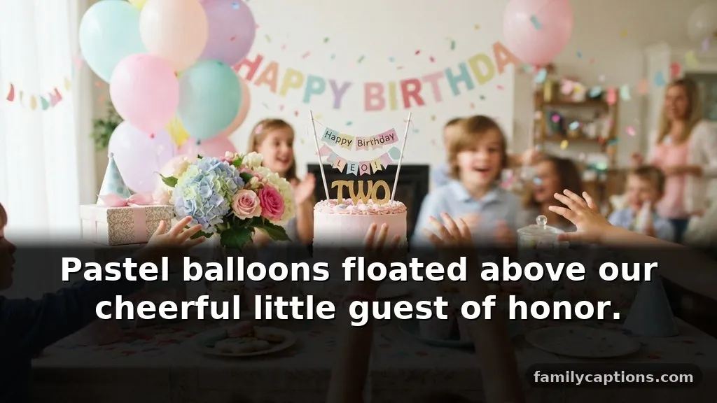Cute birthday celebration captions for instagram for kids' parties