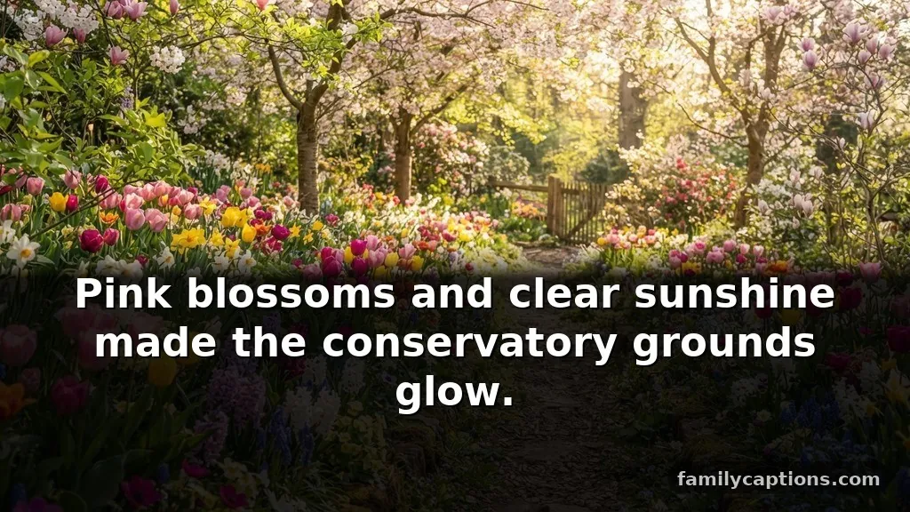 Spring flower captions for instagram from a seasonal garden visit