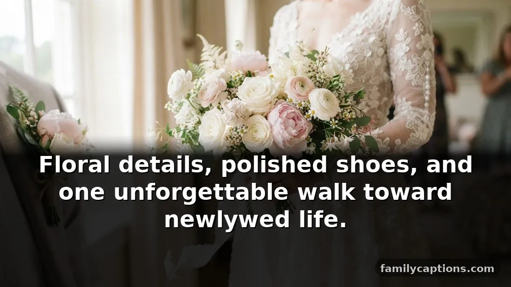 Wedding flowers captions for instagram for bouquets and floral details