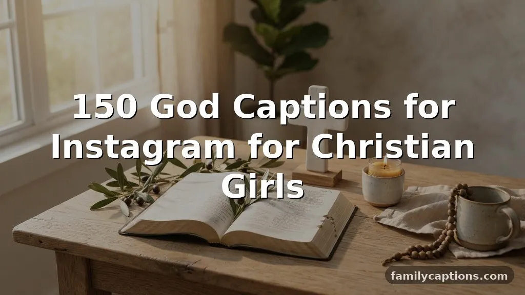 150 God Captions for Instagram for Christian Girls