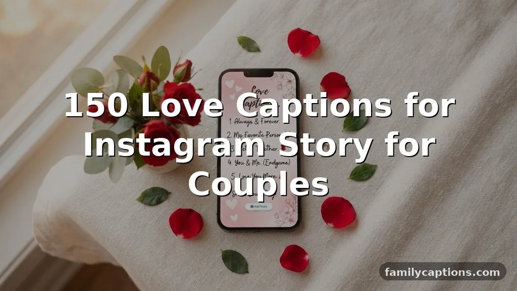 150 Love Captions for Instagram Story for Couples