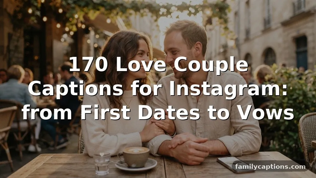 170 Love Couple Captions for Instagram: from First Dates to Vows