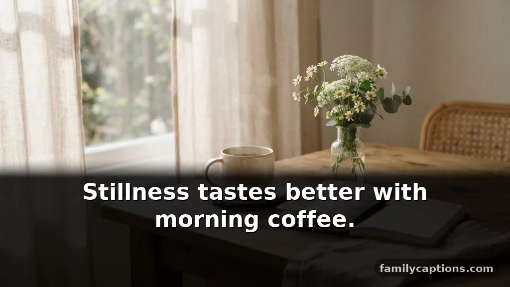 Short Peace Captions for Instagram With Your Morning Coffee
