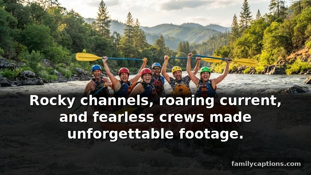 River rafting captions for instagram after an adventure day