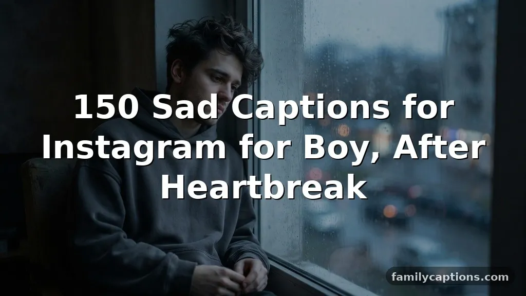 150 Sad Captions for Instagram for Boy, After Heartbreak