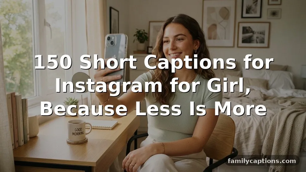 150 Short Captions for Instagram for Girl, Because Less Is More