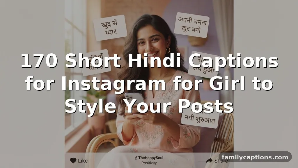 170 Short Hindi Captions for Instagram for Girl to Style Your Posts