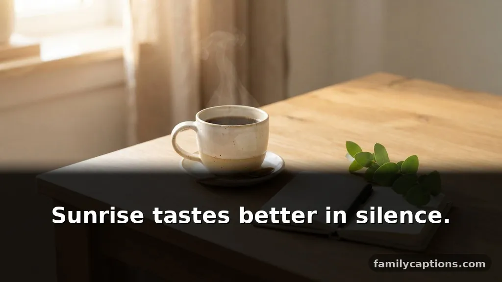 Short simplicity captions for instagram with your morning coffee